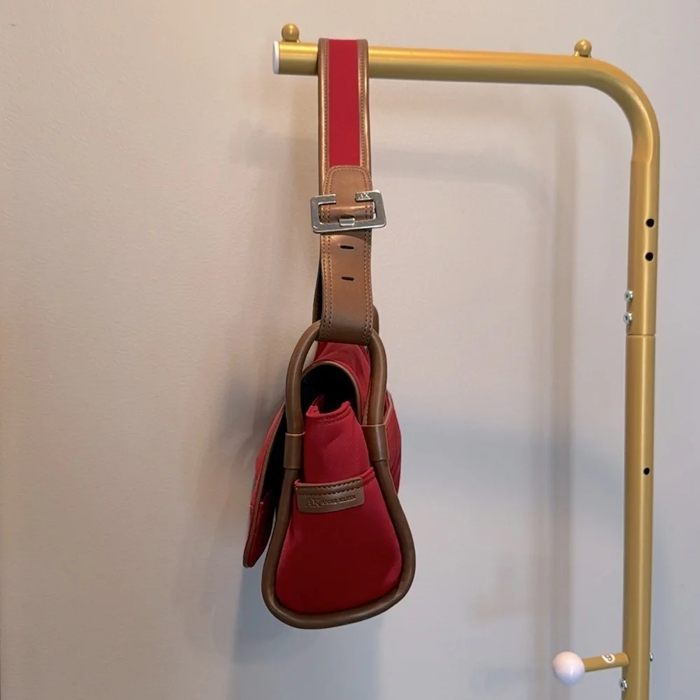 Anne Klein red handbag or shoulder bag EUC